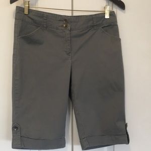 Grey Bermuda shorts